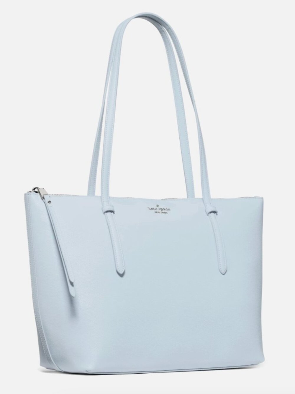 New Kate Spade All Day Large Tote Delicate Pebble Leather Pale Sapphirine - Picture 3 of 5